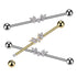 14g Marquise CZ Wings Industrial Barbell Industrial Barbells