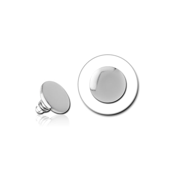 14g Rounded Disc Titanium End | Tulsa Body Jewelry