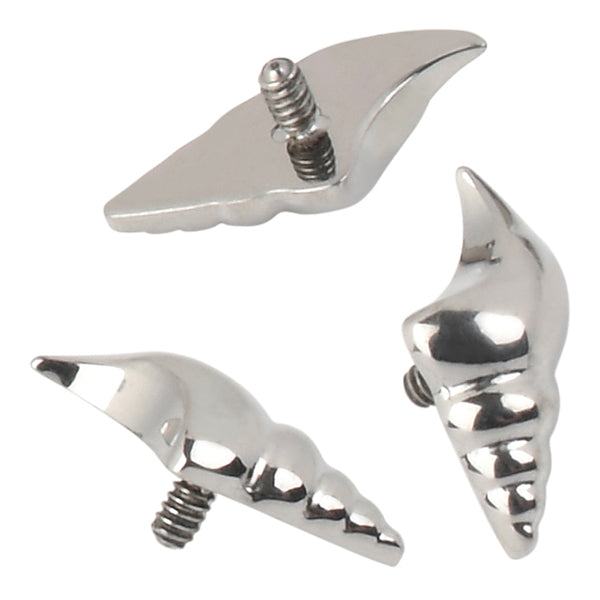 16g Conch Shell Titanium End