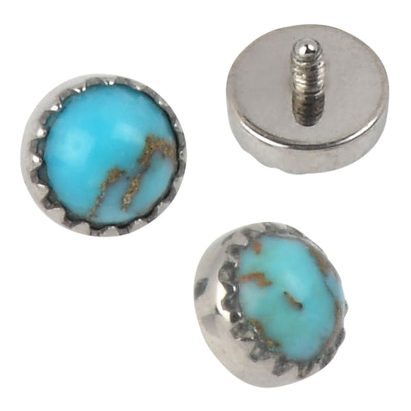 16g Crown Gemstone Titanium End