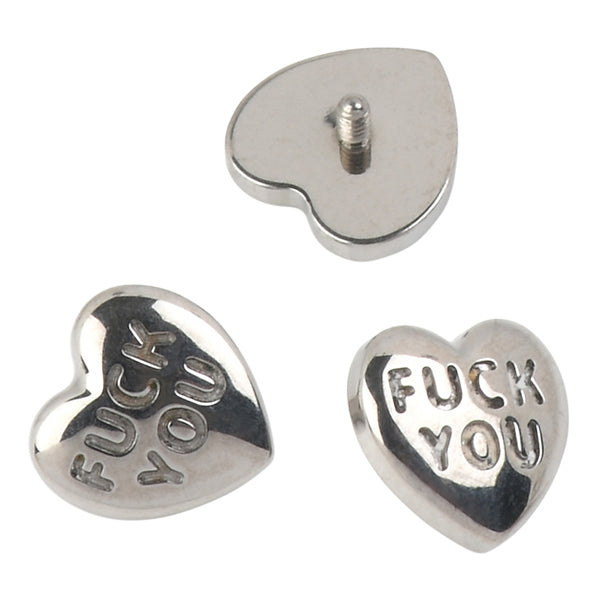 16g "Fuck You" Heart Titanium End