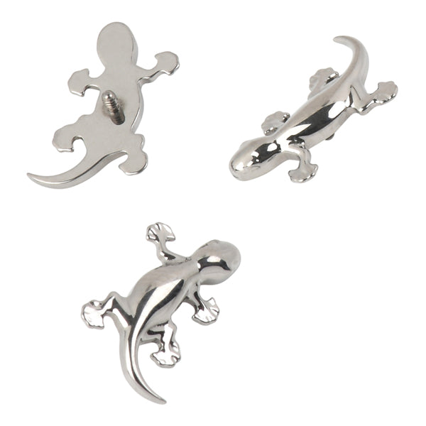 16g Gecko Titanium End Internal Ends 16 gauge - 6.8x12mm High Polish (silver)