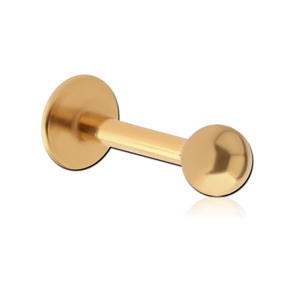 16g Gold Titanium Labret Labrets 16g - 1/4