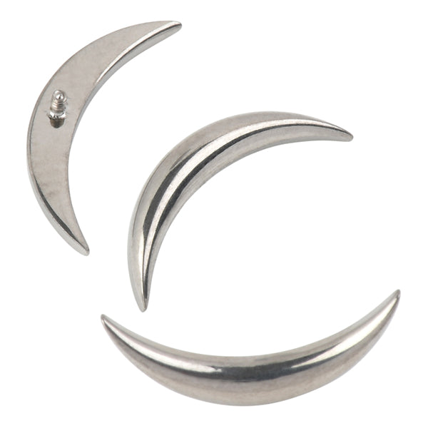 16g Long Crescent Titanium End