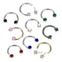 16g Side-set CZ Threadless Circular Barbell Circular Barbells