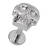 16g Skull Titanium Labret Labrets 16g - 1/4" long (6mm) Solid Titanium