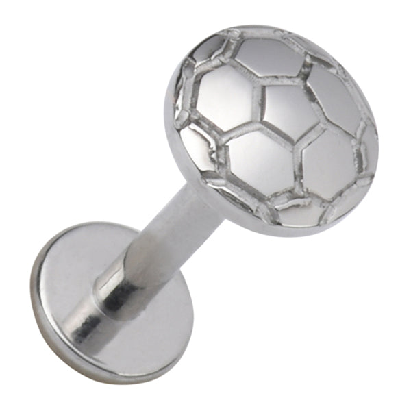 16g Soccer Ball Titanium Labret Labrets 16g - 1/4