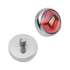 16g Bezel Gemstone Titanium End Replacement Parts 16g - 4mm diameter Red Garnet