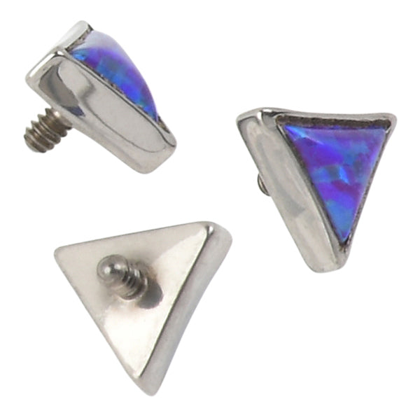 16g Triangle Opal Titanium End