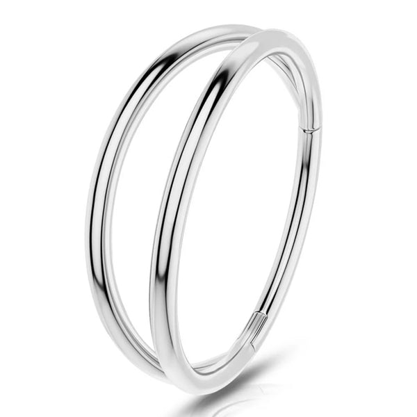 18g Stainless Double Hinged Ring Hinged Rings 16g - 5/16" diameter (8mm) Stainless Steel