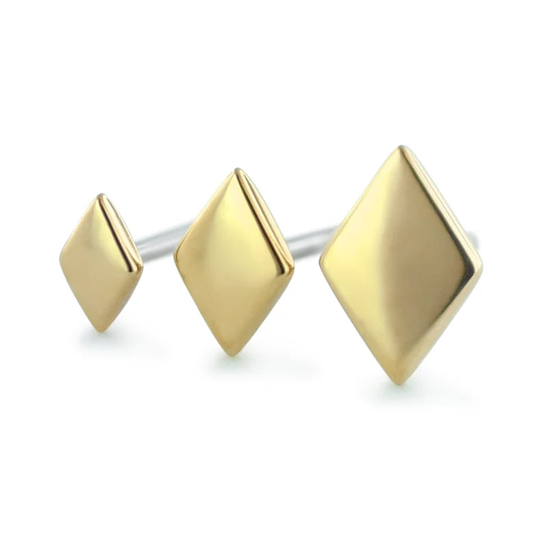 18k Gold Diamond Threadless End | NeoMetal Body Jewelry – Tulsa Body ...