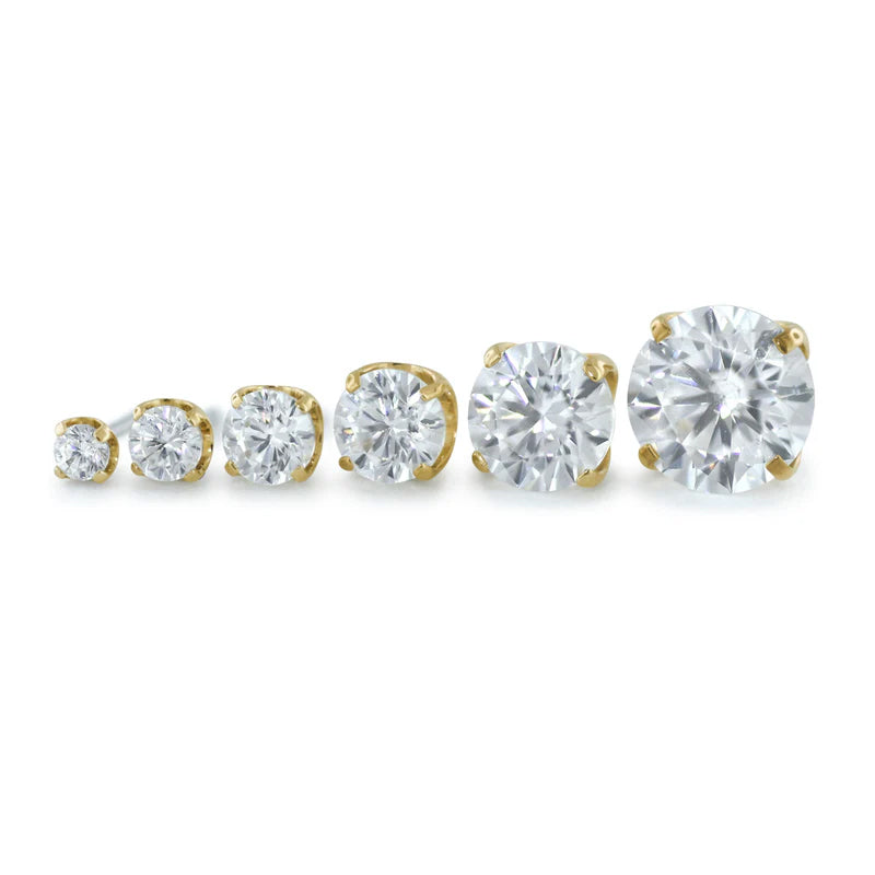 18k Gold Prong-set CZ Threadless End | NeoMetal Body Jewelry – Tulsa ...