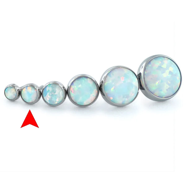 2.5mm Bezel-set Cabochon Threadless End by NeoMetal