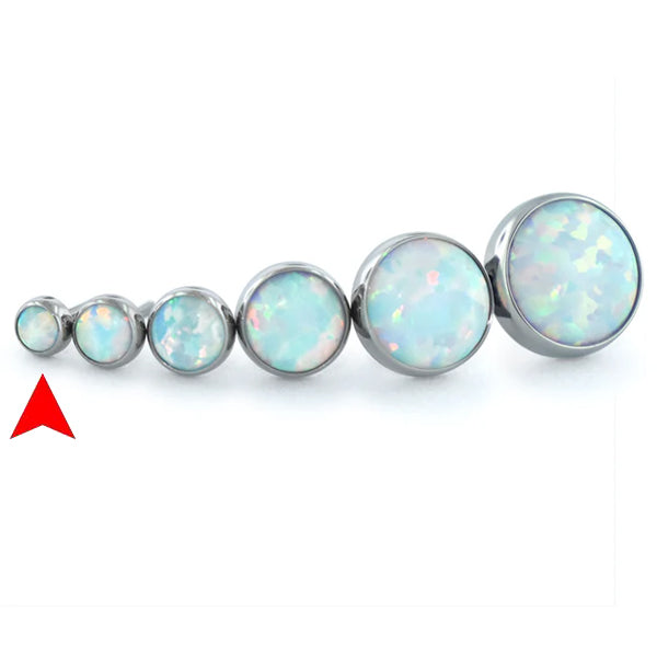 2mm Bezel-set Cabochon Threadless End by NeoMetal