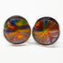 Rainbow Tie-Dye Glass Plugs Stretched Lobes