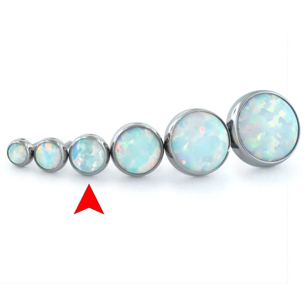 3mm Bezel-set Cabochon Threadless End by NeoMetal