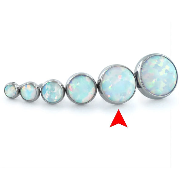 5mm Bezel-set Cabochon Threadless End by NeoMetal Replacement Parts