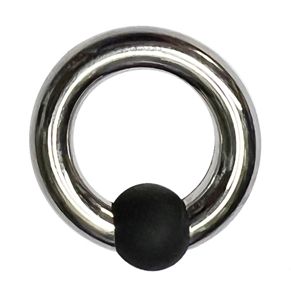 2g Titanium & Rubber Captive Bead Ring by Anatometal Captive Bead Rings 2g - 5/8