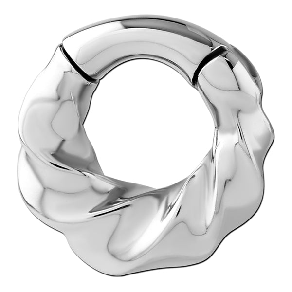 6g Twisted Stainless Hinged Rings Hinged Rings 6 gauge - 1/2" diameter (12mm) Stainless Steel