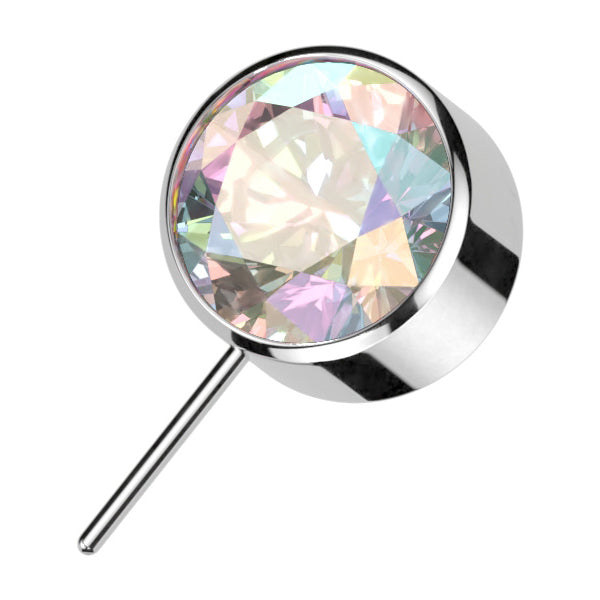 Side-set Bezel CZ Threadless Ends Threadless Ends