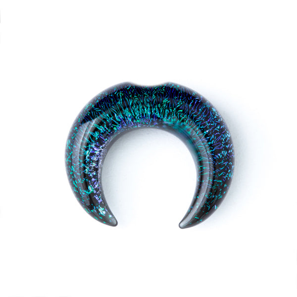 Dichroic Septum Pincher by Gorilla Glass Pincers 8 gauge (3mm) Aqua