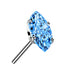 Marquise CZ Titanium Threadless End Threadless Ends 2.5x5mm Aqua CZ