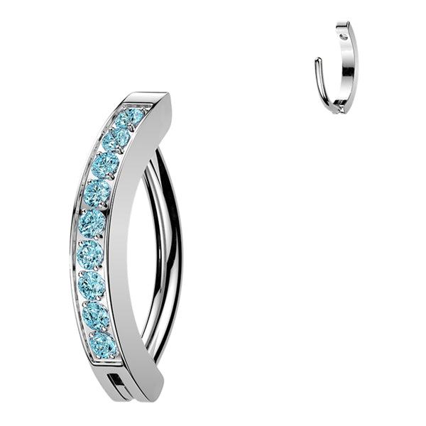 Titanium CZ Hoop Clicker