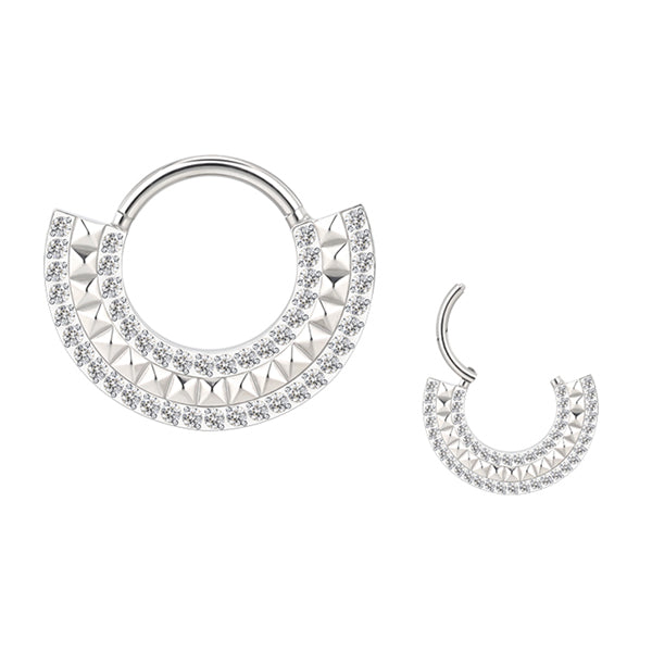 G23 Titanium Daith Earring Hoop Cartilage Tragus Helix Rings Titanium  Septum Ring Piercing Jewelry Hinged Clicker Segment Hoop, 4pcs/pack |  Fruugo NZ