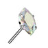 Marquise CZ Titanium Threadless End Threadless Ends 2.5x5mm Aurora Borealis CZ