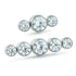 Linear Gem Cluster Threadless End by NeoMetal Replacement Parts 3-Gems (2/3/2mm) CZ - Cubic Zirconia