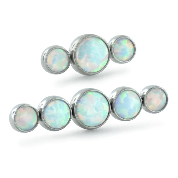 Linear Cabochon Cluster Threadless End | NeoMetal Body Jewelry – Tulsa ...