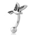 Bird Stainless Eyebrow Barbell Eyebrow 16g - 5/16" long (8mm) Stainless Steel