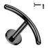 16g Curve Bar Titanium Labret Labrets 16g - 5/16" long (8mm) Black Titanium