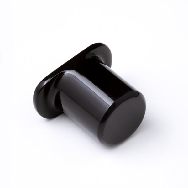 Simple Labret by Gorilla Glass Labrets 6 gauge (4mm) Black