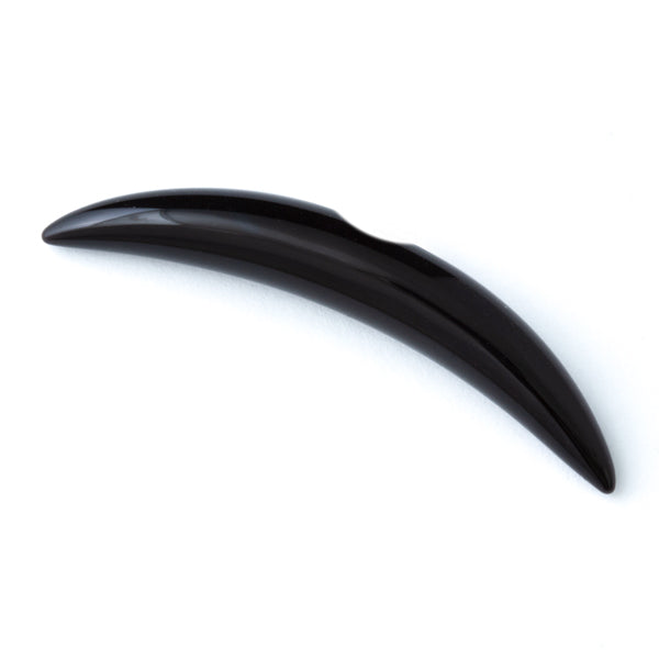 Notched Simple Septum Tusk by Gorilla Glass Septum Tusks 8 gauge (3mm) Black