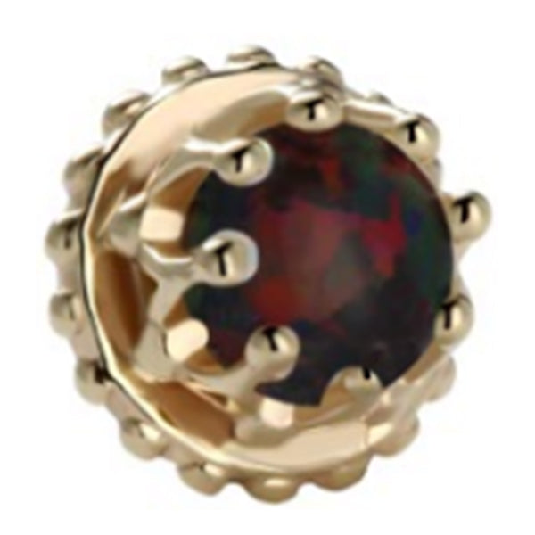 Opal Crown 14k Threadless End | Tulsa Body Jewelry