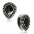 Black Reverse Teardrop Brass Weights Ear Weights 3/4 inch (19mm) White Brass