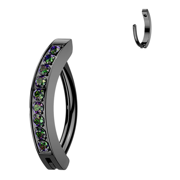 Titanium CZ Hoop Clicker