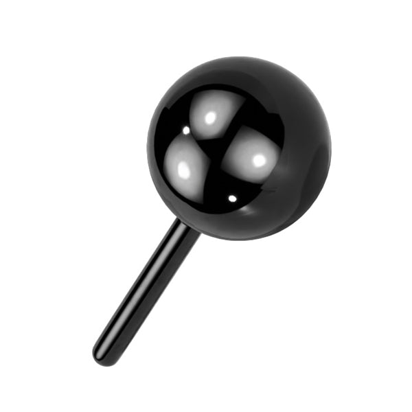 Black Titanium Threadless Ball Threadless Ends 2mm Ball Black Titanium