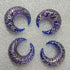 Blue Foil Glass Pincher Septum Pincers