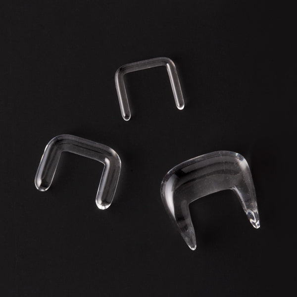 Borosilicate Septum Retainer by Gorilla Glass Offline 16 gauge (1.3mm) - 5/16" diameter Clear