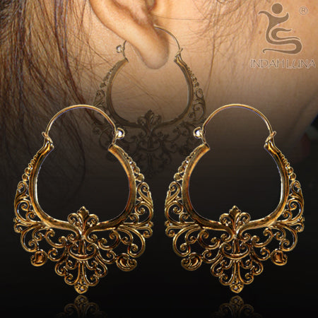 Brass Earrings Earrings 18 gauge (1mm) Yellow Brass