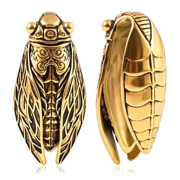 Cicada Gold Hangers Plugs 5/8 inch (16mm) Gold