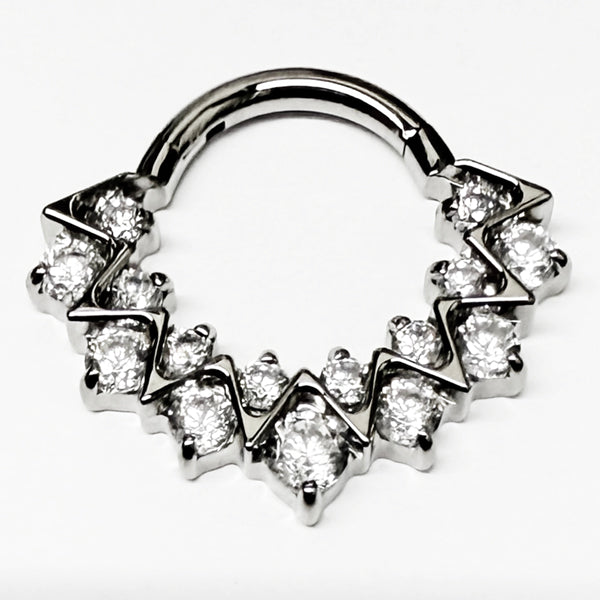 Diosa Titanium Hinged Ring Hinged Rings 16g - 5/16