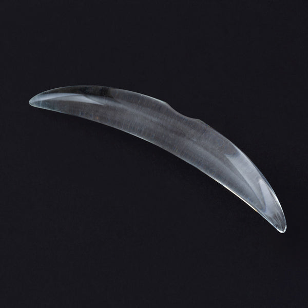 Notched Simple Septum Tusk by Gorilla Glass Septum Tusks 8 gauge (3mm) Crystal