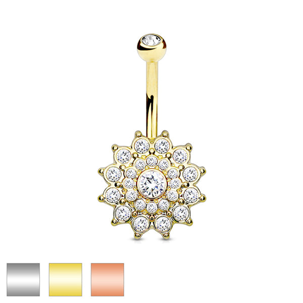 Crystal Dahlia Belly Ring Belly Ring