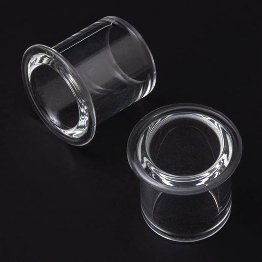 Crystal Single Flare Bullet Holes | Gorilla Glass – Tulsa Body Jewelry
