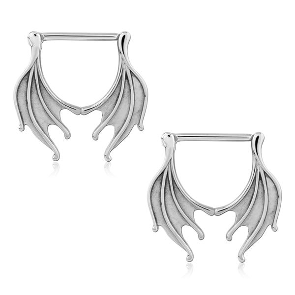 Demon Wing Stainless Nipple Clickers Nipple Clickers 14g - 5/8