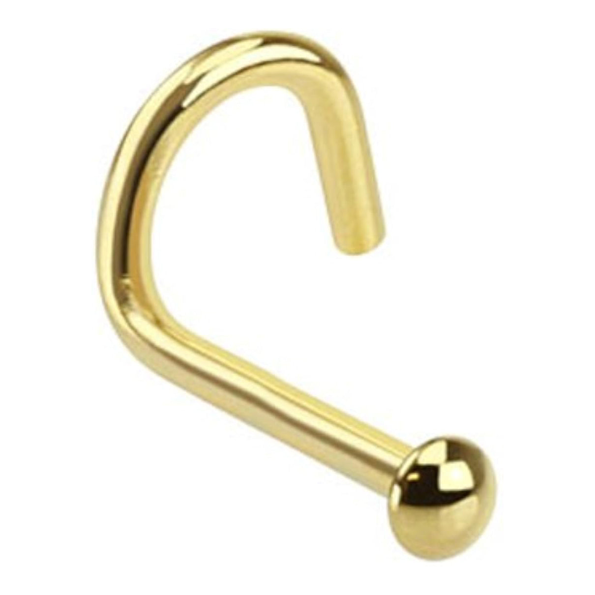 Dome Stud Gold Nostril Screw