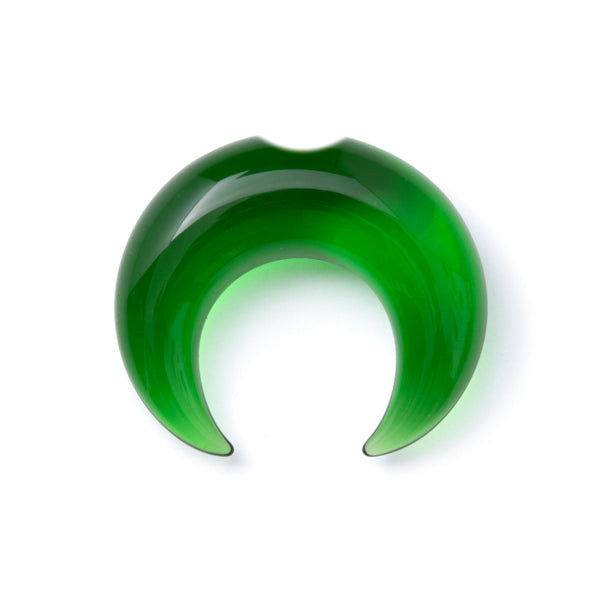 Notched Simple Septum Pincher by Gorilla Glass Pincers 8 gauge (3mm) Emerald